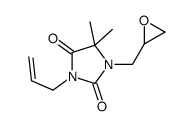 5,5-dimethyl-1-(oxiran-2-ylmethyl)-3-prop-2-enylimidazolidine-2,4-dione结构式