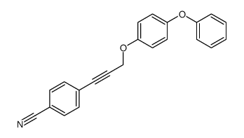 4-[3-(4-phenoxyphenoxy)prop-1-ynyl]benzonitrile Structure