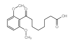 8-(2,6-dimethoxyphenyl)-8-oxooctanoic acid结构式