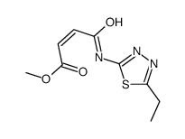 methyl (E)-4-[(5-ethyl-1,3,4-thiadiazol-2-yl)amino]-4-oxobut-2-enoate Structure