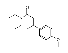 (E)-N,N-diethyl-3-(4-methoxyphenyl)but-2-enamide结构式