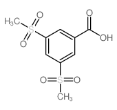 3,5-双(甲基磺酰基)苯甲酸结构式