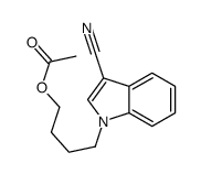 4-(3-cyanoindol-1-yl)butyl acetate Structure