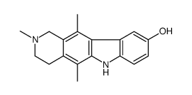 2,5,11-trimethyl-1,3,4,6-tetrahydropyrido[4,3-b]carbazol-9-ol Structure