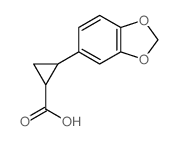 2-benzo[1,3]dioxol-5-ylcyclopropane-1-carboxylic acid Structure