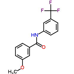 3-Methoxy-N-[3-(trifluoromethyl)phenyl]benzamide structure