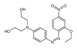 2-[4-[(2-ethoxy-4-nitrophenyl)diazenyl]-N-(2-hydroxyethyl)anilino]ethanol结构式