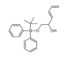 1-[tert-butyl(diphenyl)silyl]oxyhexa-3,5-dien-2-ol结构式