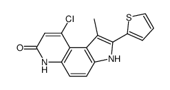 9-Chloro-1-methyl-2-thien-2-yl-3,6-dihydropyrrolo[3,2-f]quinolin-7-one Structure