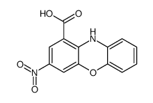 3-nitro-10H-phenoxazine-1-carboxylic acid结构式