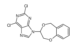 2,6-dichloro-9-(3,5-dihydro-2H-1,4-benzodioxepin-3-yl)purine Structure