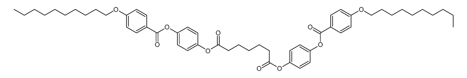 bis[4-(4-decoxybenzoyl)oxyphenyl] heptanedioate结构式