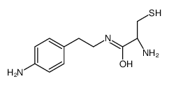 (2R)-2-amino-N-[2-(4-aminophenyl)ethyl]-3-sulfanylpropanamide结构式