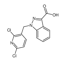 1-[(2,6-dichloropyridin-3-yl)methyl]indazole-3-carboxylic acid Structure