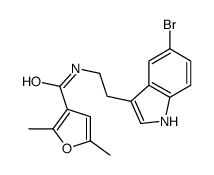 N-[2-(5-bromo-1H-indol-3-yl)ethyl]-2,5-dimethylfuran-3-carboxamide Structure