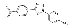 4-[5-(4-Nitrophenyl)-1,3,4-oxadiazol-2-yl]aniline结构式