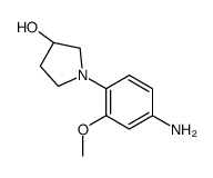 (3R)-1-(4-amino-2-methoxyphenyl)pyrrolidin-3-ol结构式