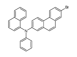 7-bromo-N-naphthalen-1-yl-N-phenylphenanthren-2-amine Structure