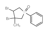 3,4-dibromo-3-methyl-1-phenyl-1$l^C11H13Br2OP-phosphacyclopentane 1-oxide结构式