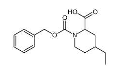 4-ETHYL-PIPERIDINE-1,2-DICARBOXYLIC ACID 1-BENZYL ESTER结构式