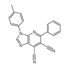 3-(4-methylphenyl)-5-phenylimidazo[4,5-b]pyridine-6,7-dicarbonitrile结构式