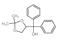 (2,2-dimethyl-1,3-dioxolan-4-yl)-diphenyl-methanol结构式