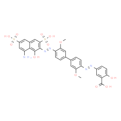 5-[[4'-[(8-amino-1-hydroxy-3,6-disulpho-2-naphthyl)azo]-3,3'-dimethoxy[1,1'-biphenyl]-4-yl]azo]salicylic acid picture