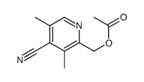 (4-cyano-3,5-dimethylpyridin-2-yl)methyl acetate结构式
