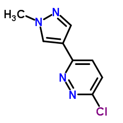 3-Chloro-6-(1-methyl-1H-pyrazol-4-yl)pyridazine Structure