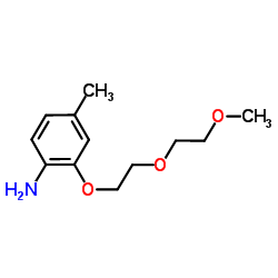 2-[2-(2-Methoxyethoxy)ethoxy]-4-methylaniline结构式