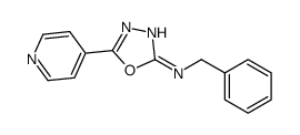 N-benzyl-5-pyridin-4-yl-1,3,4-oxadiazol-2-amine结构式