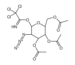 3,4,6-Tri-O-acetyl-2-azido-2-deoxy-1-O-(2,2,2-trichloroethanimido yl)-β-D-glucopyranose Structure