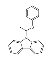 9-(1-(Phenylthio)ethyl)carbazole结构式