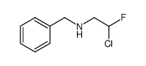 N-benzyl-N-(2-chloro-2-fluoroethyl)amine结构式