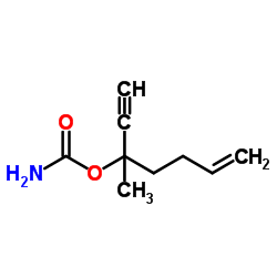 3-Methyl-6-hepten-1-yn-3-yl carbamate结构式