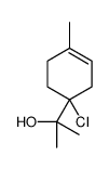 2-(1-chloro-4-methylcyclohex-3-en-1-yl)propan-2-ol结构式