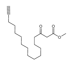 methyl 3-oxoheptadec-16-ynoate结构式