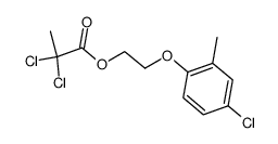 1-(4-chloro-2-methyl-phenoxy)-2-(2,2-dichloro-propionyloxy)-ethane Structure