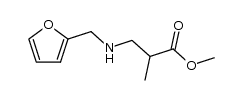 β-furfurylamino-isobutyric acid methyl ester结构式