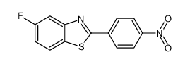 5-fluoro-2-(4-nitrophenyl)benzothiazole结构式