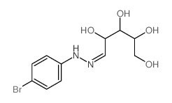 D-Ribose,(4-bromophenyl)hydrazone (9CI) structure