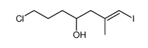 (E)-7-Chloro-1-iodo-2-methyl-hept-1-en-4-ol结构式