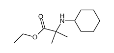 ethyl 2-(cyclohexylamino)-2-methylpropanoate结构式