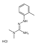 1,1-dimethyl-2-(2-methylanilino)guanidine,hydrochloride结构式