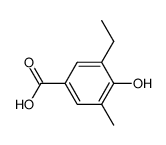 3-ethyl-4-hydroxy-5-methylbenzoic acid结构式