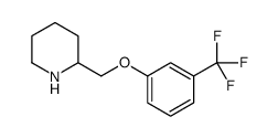 2-(3-三氟甲基苯氧基)甲基哌啶结构式