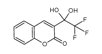 3-(2,2,2-trifluoro-1,1-dihydroxyethyl)-2H-chromen-2-one结构式