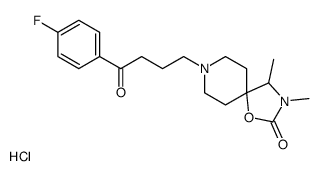 8-[4-(4-fluorophenyl)-4-oxobutyl]-3,4-dimethyl-1-oxa-3,8-diazaspiro[4.5]decan-2-one,hydrochloride Structure