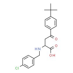 4-[4-(TERT-BUTYL)PHENYL]-2-[(4-CHLOROBENZYL)AMINO]-4-OXOBUTANOIC ACID Structure