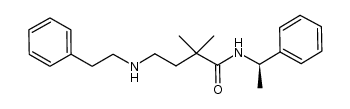 (R)-(α-methylbenzyl)-2,2-dimethyl-4-[N-(2'-phenylethyl)amino]butanamide Structure